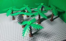 LEGO 2563/6148 Palm Trees Leaf Bundle Lot Trunk Connector Pcs Beach Select Set.