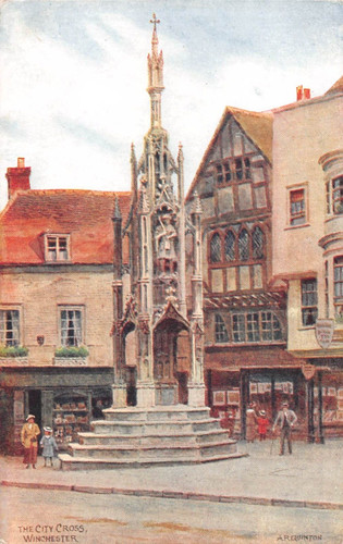 Postcard the city cross - -,