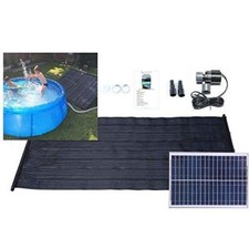 Solar Swimming Pool Hot Water Heating Mat 1.33m x 3m 20w Solar Panel & Pump