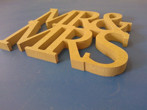 Mrs mdf wooden letters - mrs,