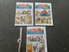 Vintage Suger Puffs Set.. The Adventures Of Honey Monster  Comics Issued In 2009
