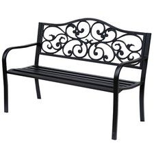 Outsunny Metal Garden Bench