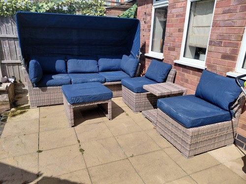 Rattan style garden - furniture,