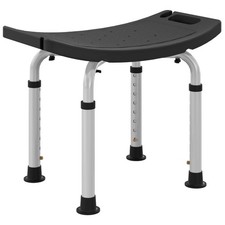 HOMCOM Aluminium Shower Stool