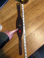 New Unused, Leather Lurcher Dog Collar