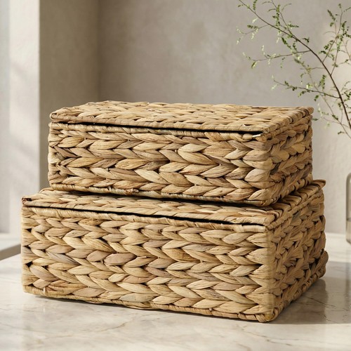 Decorative storage boxes with - storage,