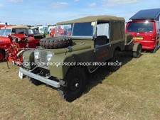 restored fire engine vehicle photo AFS Landrover & pump  6"x4"