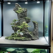 Aquarium Fish Tank Ornament Thundercloud Peak Hiding Cave UK 🇬🇧 Free Delivery