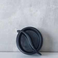 Quaglino's Q ashtray Terence Conran 1990s black powder coated aluminium London
