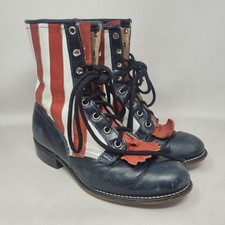 Vintage american flag boots - american,