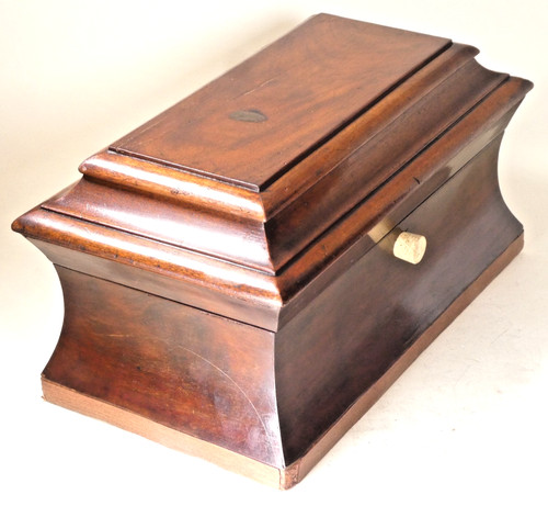 Antique mahogany tea chest - tea,