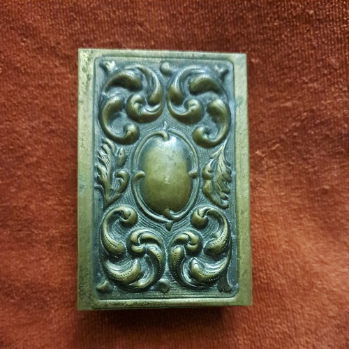 Solid brass match vesta - solid, match,