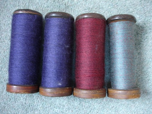 Antique wooden bobbins - antique,