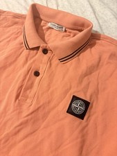 Orange Collared Stone Island