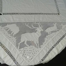 Victorian Signed Tablecloth or Bedspread