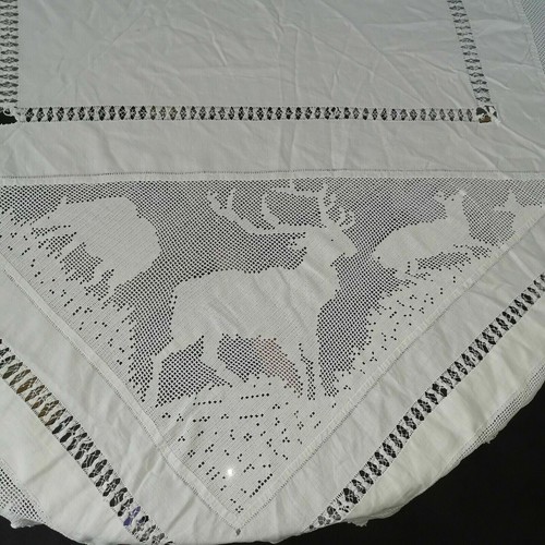 Victorian signed tablecloth - victorian,