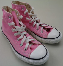 Converse All Star CTAS Hi Tops Pink Size 2 Women's Girls Classic Trainers Shoes