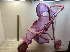 Dora The Explorer 3-Wheel Doll Twin Stroller BiBi Doll Pushchair Baby Doll Buggy