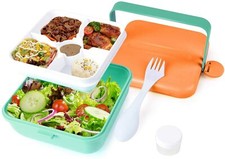 5 Compartments Lunch Box Food