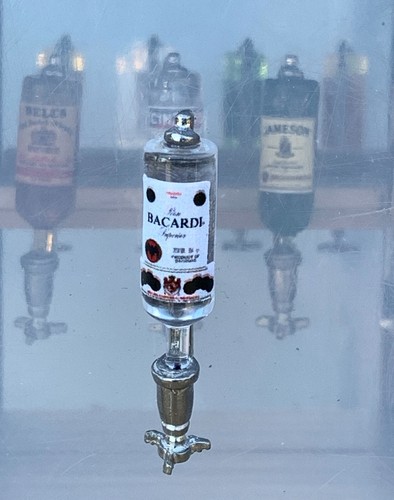 Dolls house bacardi - bacardi, glass