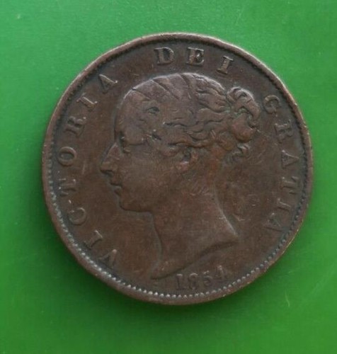1854 victoria copper half - victoria,