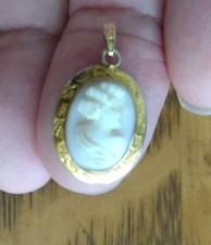 Antique Vintage 10K GOLD CAMEO