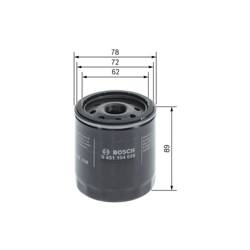 Bosch engine oil filter fits - bosch,