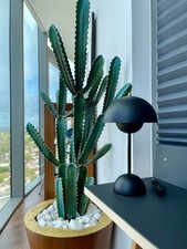 &Tradition Flowerpot VP9 Verner Panton 1968 Portatble Table Lamp Matte Black