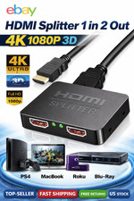 4K HDMI Splitter 1 in 2 Out