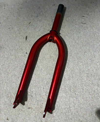 Red steel rigid - steel, bmx