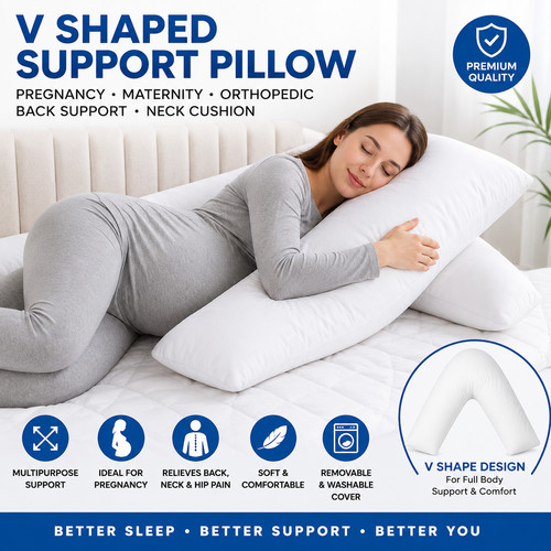 Shaped pillow pregnancy - v,