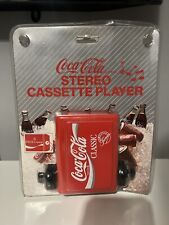 VTG 1989 Coca Cola Stereo Cassette Player w/ Headphones SEALED RARE COLLECTABLE
