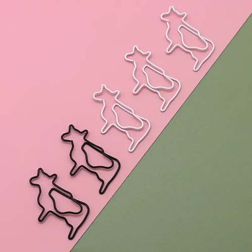 Cow paper clips decorative - paper,