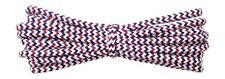 Union Jack - 3.5mm Round White Red Blue Replacement Laces - Walking, Trainers