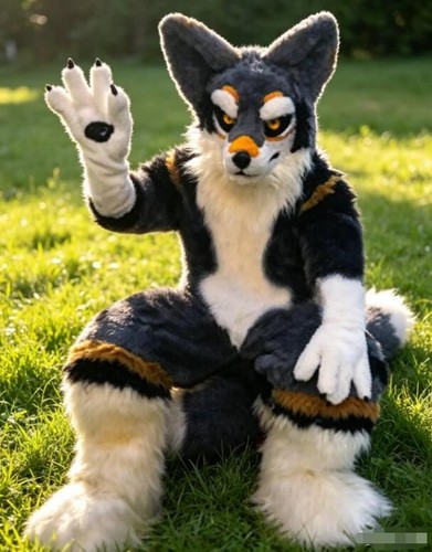 Long fur husky dog - dog, fox