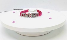 Bdsm pink  bracelet  custom slave sissy Swinger sub camgirl bondage  wrist cuff
