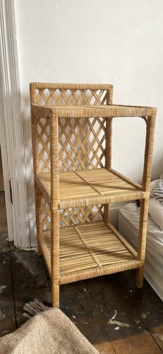 Vintage boho wicker cane - wicker,