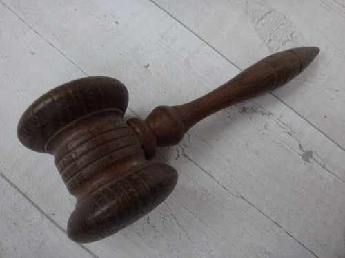 Vintage wooden gavel - wooden,