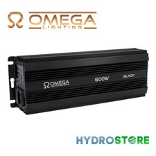 Omega black 600 watt dimmable - black,