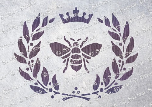 Bee crown stencil sizes bc - stencil,