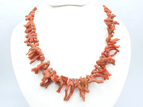 Natural red italian coral - red,
