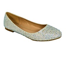 Womens Bridal Diamante Shoes