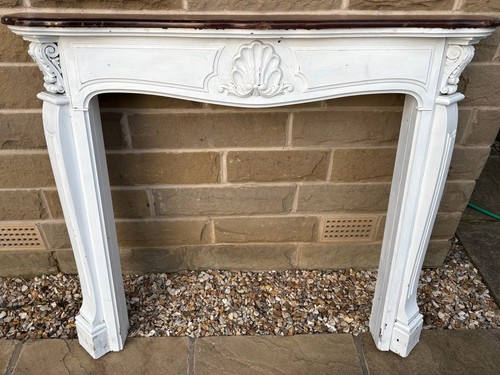 Wooden fire surround used - fire,