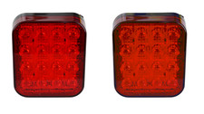 2x 12-24V LED Red Rear Fog