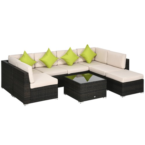 Outsunny pieces patio rattan - pieces,