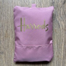 Harrods Pink Foldable Shopping Bag Official Luxury London Store Shopper