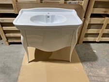 consolle basin on vanity stand