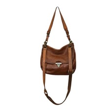 Vtg 'Campomaggi' Brown Italian Cowhide Leather Handbag Shoulder Crossbody Bag
