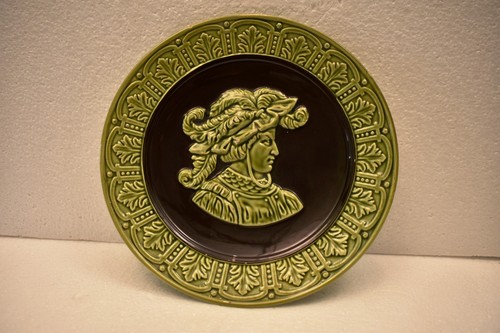 Vintage green majolica style - vintage,