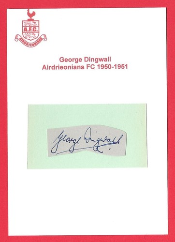 George dingwall airdrieonians - george,